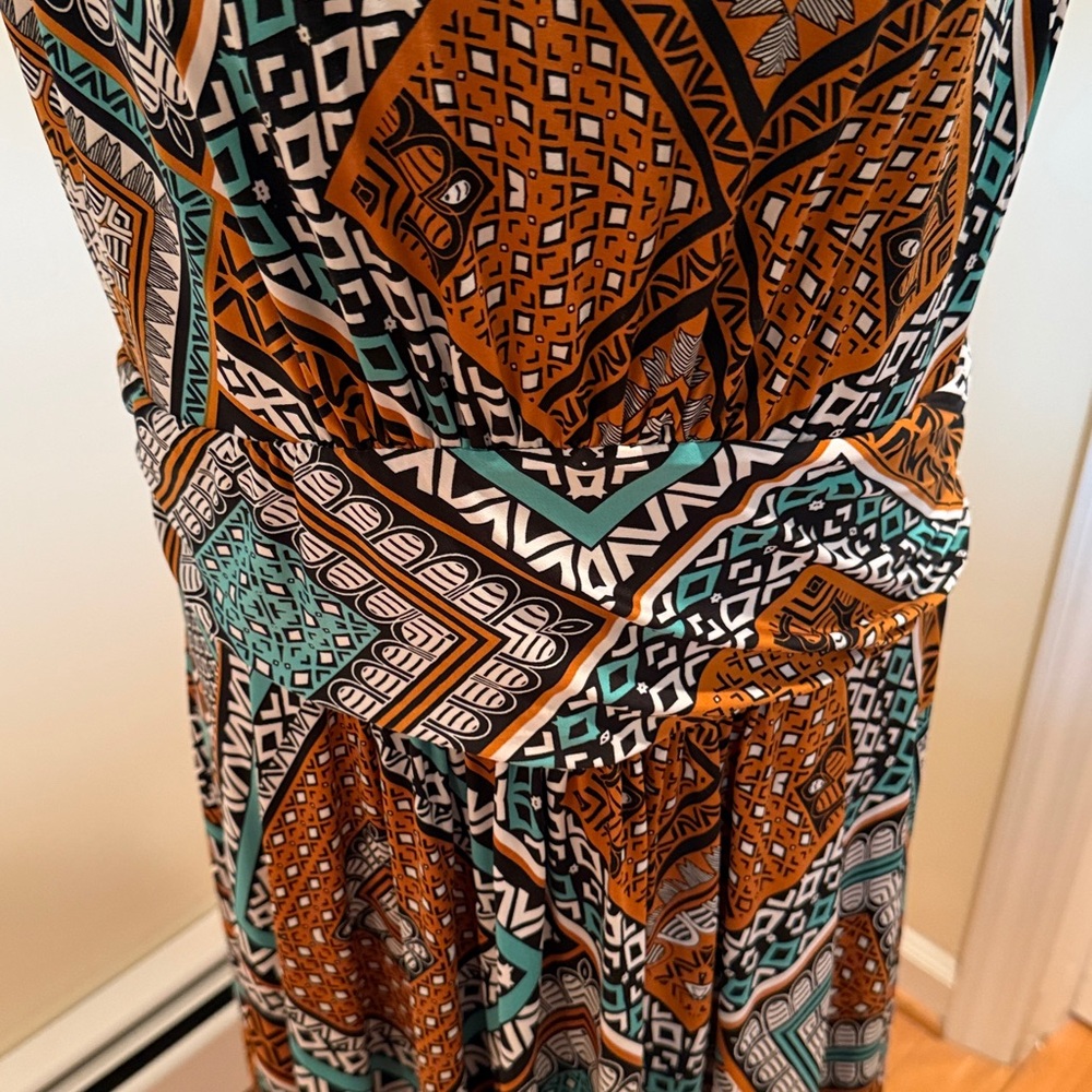 Ruby Rd. Multicolor Geometric Midi Dress - Picture 7 of 11